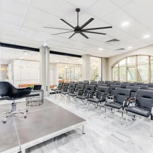 Wesley 7 ft. Indoor/Covered Outdoor Industrial Black Ceiling Fans without Light with Downrod and Remote Included