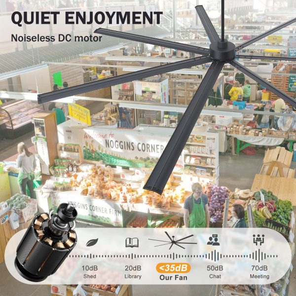Melissa 108 in. Windmill Black Ceiling Fan with Downrod, Black Blade and Remote Included No Light