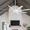 Melissa 72 in. 6 Fan Speeds Ceiling Fan in White with Remote Control Included