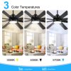 Wesley 72 in. Indoor Black Windmill Industrial Ceiling Fan with Integrated LED with Remote Included