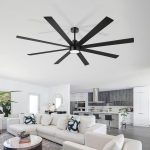 Gladys 72 in. Black Windmill Covered Outdoor Ceiling Fan with LED Light, Downrod, Black/Brown Blade and Remote Included