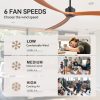 Anthony 72 in. (6 ft.) Indoor/Covered Outdoor Black Industrial Ceiling Fans with Downrod and Remote Included No Light